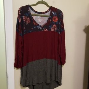 Color block casual top